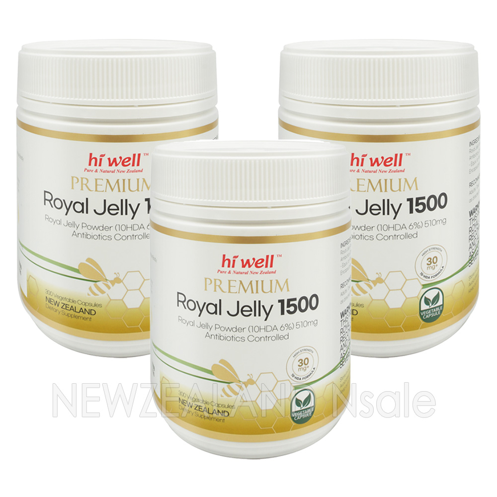 하이웰 프리미엄 고농축 로얄제리 1500mg 300캡슐 (10HDA 6%) 3통