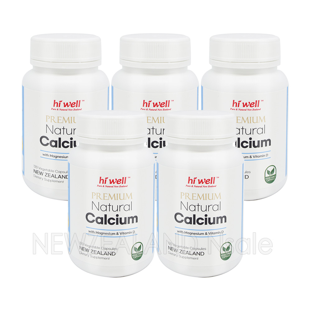 하이웰 프리미엄 해조칼슘(with Magnesium & Vitamin D) 120 베지캡슐  5통