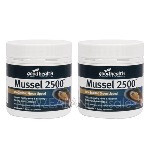 굿헬스 녹색입홍합 2500mg 300캡슐 2통