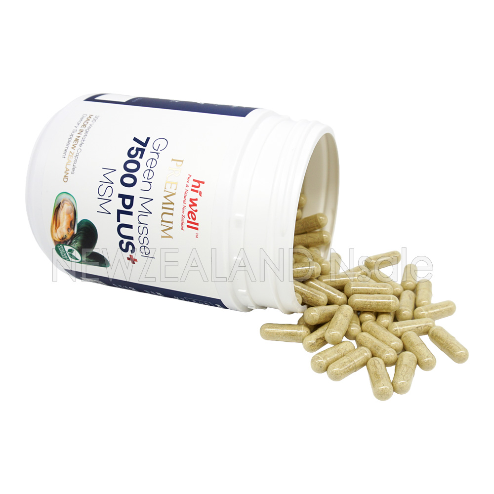 하이웰 프리미엄 초록입홍합 7500mg 플러스 MSM 300베지캡슐 1통