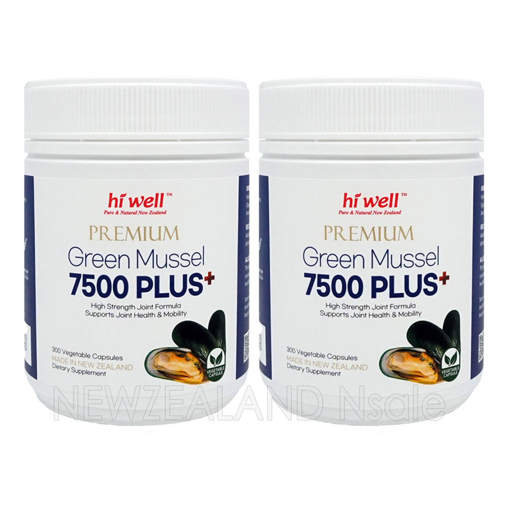 하이웰 프리미엄 초록입홍합 7500mg 플러스 300베지캡슐 2통