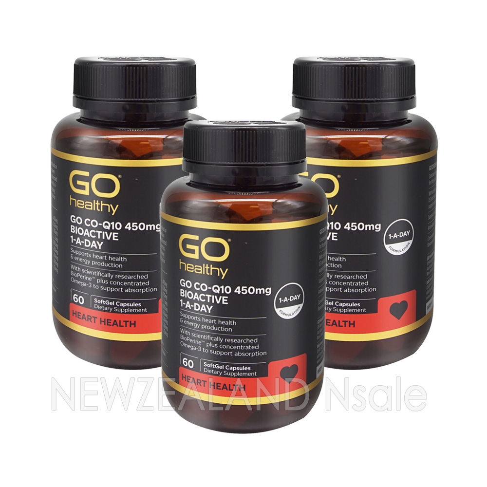 고헬씨 고 코엔자임 큐텐 CO-Q10 450mg 바이오액티브 원어데이 60캡슐 3통
