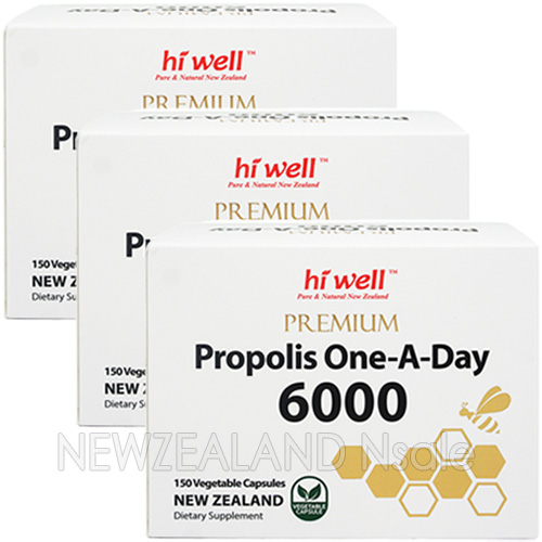 하이웰 프리미엄 프로폴리스 원어데이 6000mg 150베지캡슐 3통