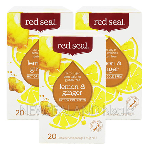 레드씰 레몬 & 진저 과일차 (lemon & ginger) 20티백 3통