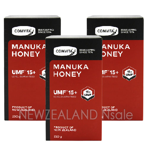 콤비타(Comvita) UMF15+ 마누카꿀 250g 3통 (4+1적용안됨) 