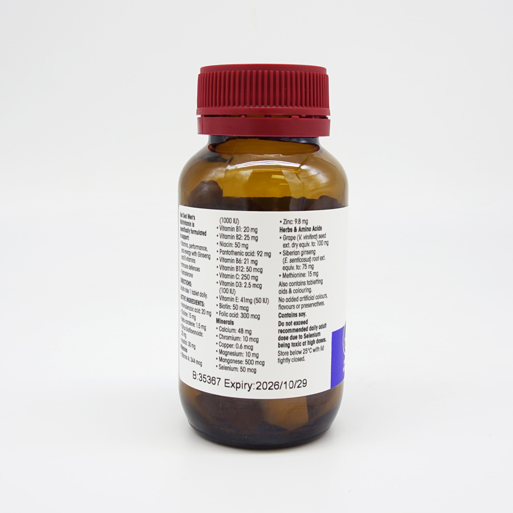 (오더베이스) 레드씰 남성 멀티비타민 원어데이 60정 5통