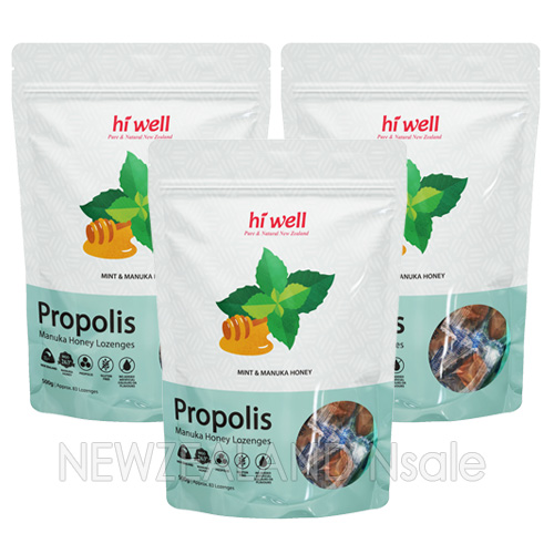 하이웰 프로폴리스 민트 & 마누카허니 MGO263+ 로젠지(캔디) 500g 3개