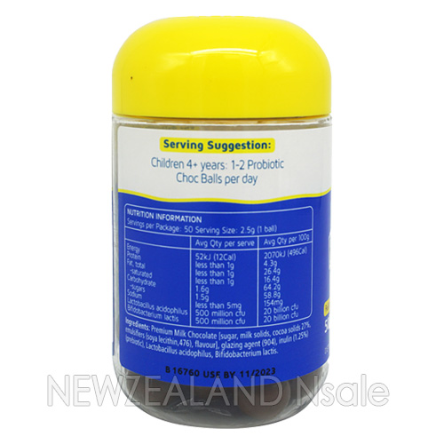 (오더베이스) 네이쳐스웨이 어린이 프로바이오틱(유산균) 초코볼 50정 2통