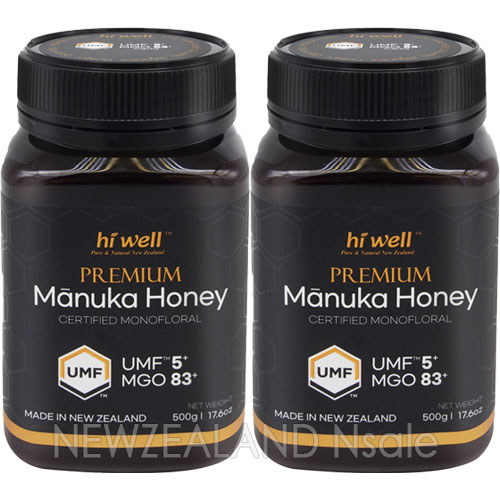 [20% 할인행사] 하이웰 프리미엄 마누카꿀 UMF5+ 500g 2통